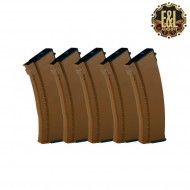 Set 5 Mid-cap Abs 120bb For Ak74 Bakelite E&l (el-009735) Set 5 Mid-cap Abs 120bb For Ak74 Bakelite E&l (el-009735)