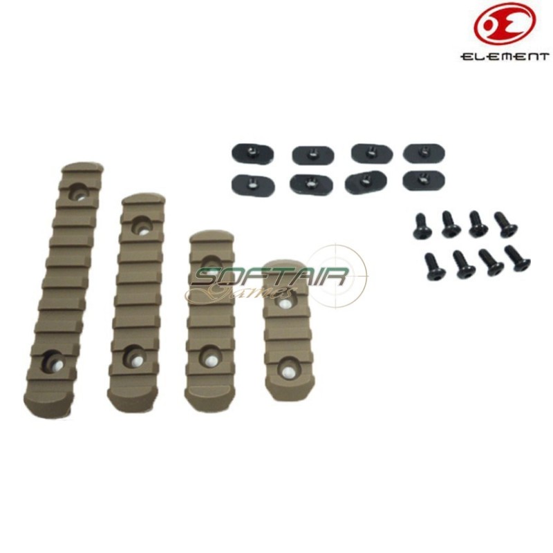 Handguard Set 4 Slitte Dark Earth Pts Moe Element (ex254-de) Handguard Set 4 Slitte Dark Earth Pts Moe Element (ex254-de)