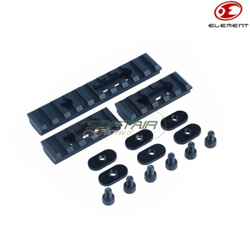 Set 3 Pieces Rail Black Element (el-ex225-bk) Set 3 Pieces Rail Black Element (el-ex225-bk)