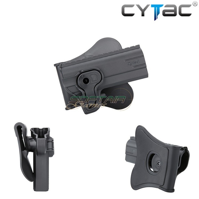 Fondina Rigida Destra Black Per Colt 1911-3 Cytac (cy-1911/3g2)