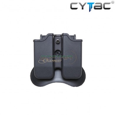 Porta Caricatori Doppio Rigido Black Per Glock Cytac (cy-mp-g3-bk)