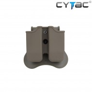 Porta Caricatori Doppio Rigido Fde Per Glock Cytac (cy-mp-g3-fde)