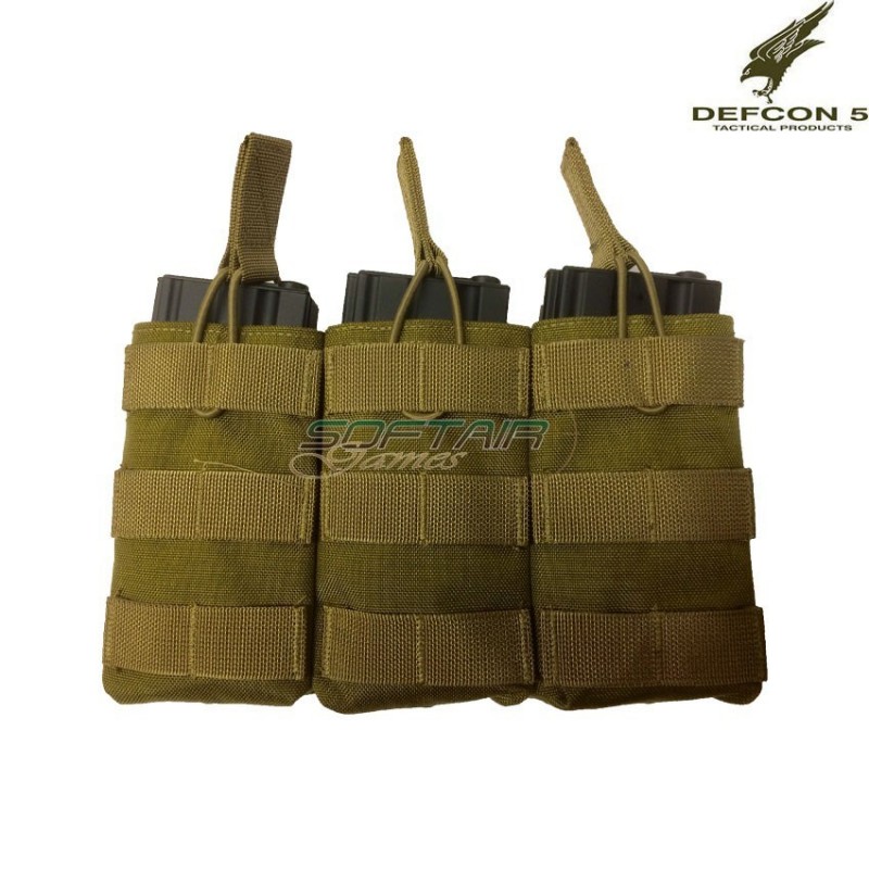 Triple Open pouch Coyote Defcon 5 (d5-m4ak3do-ct)
