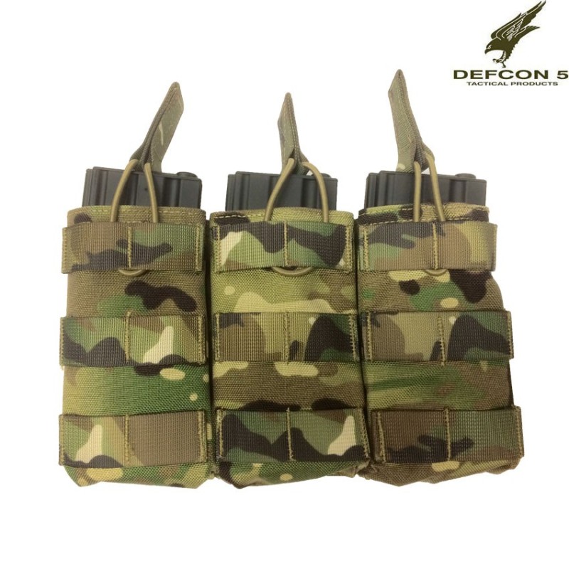 Triple Open pouch Multicam Defcon 5 (d5-m4ak3do-mc)