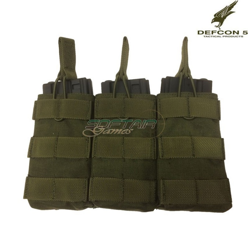 Tasca Tripla 5.56 Open Olive Drab Defcon 5 (d5-m4ak3do-od)