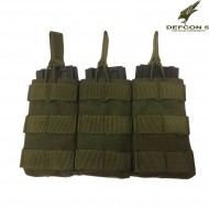 Triple Open pouch Olive Drab Defcon 5 (d5-m4ak3do-od)