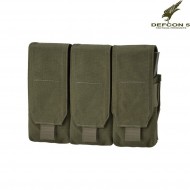 Tasca Tripla 6 Caricatori 5.56 Open Olive Drab Defcon 5 (d5-m4ak3do-od)