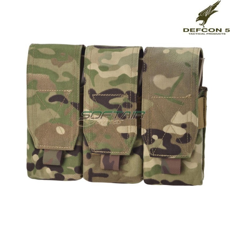 Tasca Tripla 6 Caricatori 5.56 Multicam Defcon 5 (d5-m4ak3-mc)