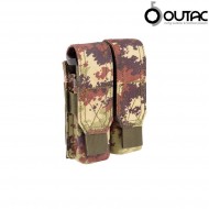 Double Pistol 9mm Magazine Pounch Italian Vegetate Outac (ot-pmo1-vi) Double Pistol 9mm Magazine Pounch Italian Vegetate Outac (ot-pmo1-vi)