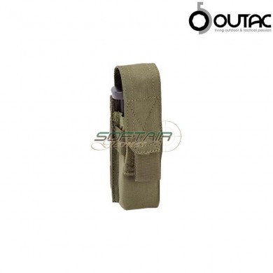 Tasca Singola Caricatore Pistola 9mm Olive Drab Outac (ot-pmo1-od)