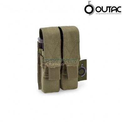 Double Pistol 9mm Magazine Pounch Olive Drab Outac (ot-pmo1-od)
