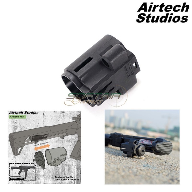 Battery extension unit black per arp9/arp556/raider2.0l g&g airtech studios (as-beu-arp-blk/113001)