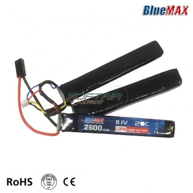 Batteria Lipo Connettore Mini Tamya 11.1v X 2600mah 20c Cqb Type Bluemax-power® (bmp-11.1x2600-cqb)