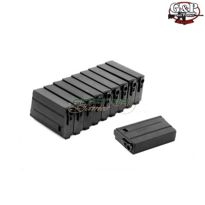 Set 10 Caricatori Monofilari M16vn 110bb G&p(gp213-p)