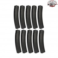 Set 10 Caricatori Monofilari 100 Bb Mp5 G&p (gp128-p) Set 10 Caricatori Monofilari 100 Bb Mp5 G&p (gp128-p)