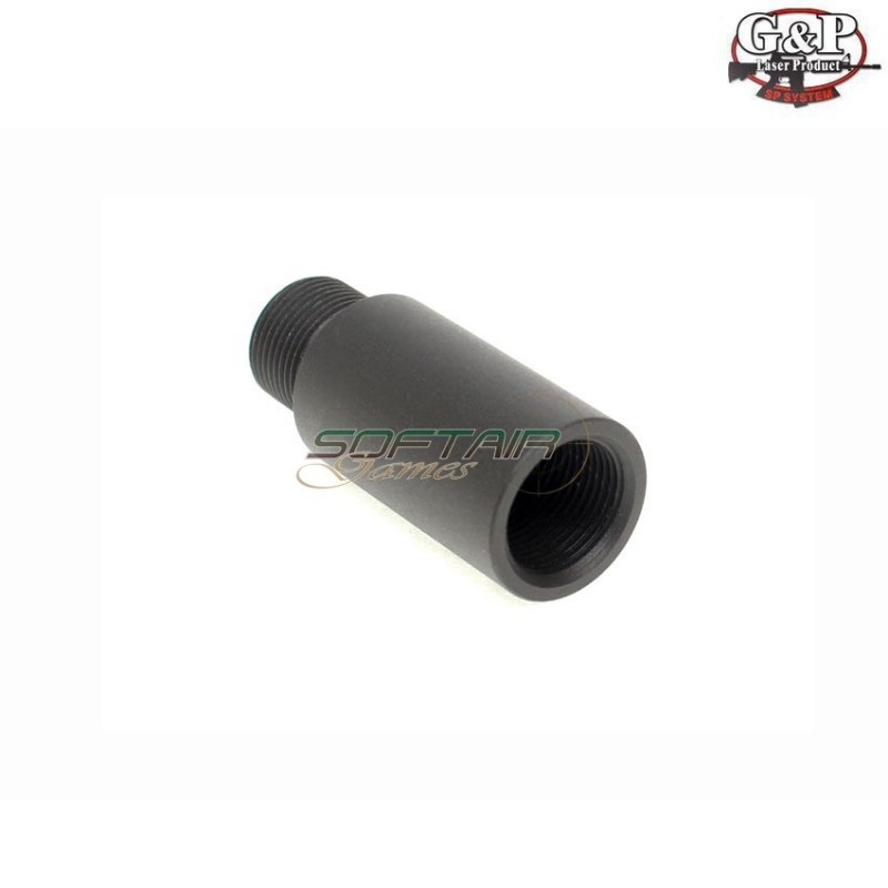 140mm Black Barrel Extension For Aeg G&p (gp-brl045m)