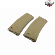 Set 2 Hi-cap Tan Troy Magazine 340 Bb M4/m16 G&p (gp-mag005de) Set 2 Hi-cap Tan Troy Magazine 340 Bb M4/m16 G&p (gp-mag005de)