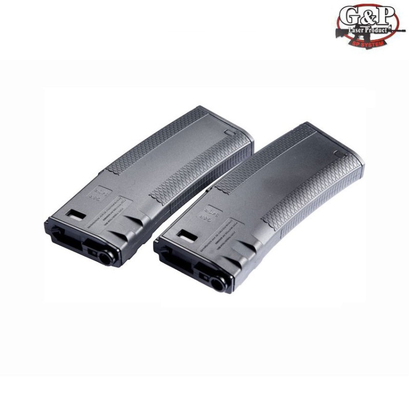 Set 2 Caricatori Troy Neri Maggiorati 340 Bb M4/m16 G&p (gp-mag005bk)