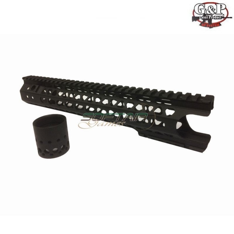 Ris Mots Keymod 12.5" (wire Cutter Design ) Black M4/m16 G&p (gp-key008h)