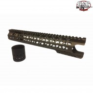 Tan 12.5" Mots Keymod (wire Cutter Design) Ris M4/m16 G&p (gp-key008hs) Tan 12.5" Mots Keymod (wire Cutter Design) Ris M4/m16 G&p (gp-key008hs)