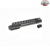 Black 12.5" Mots Keymod (upper Cut) Ris M4/m16 G&p (gp-key018bk)
