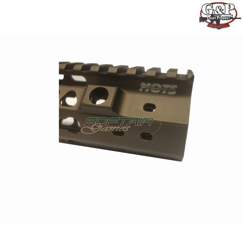 Tan 12.5" Mots Keymod (wire Cutter Design) Ris M4/m16 G&p (gp-key008hs)