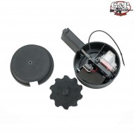 Caricatore Elettrico Attak Type Drum Nero 1500 Bb M4/m16 G&p (gp-mag013bk)