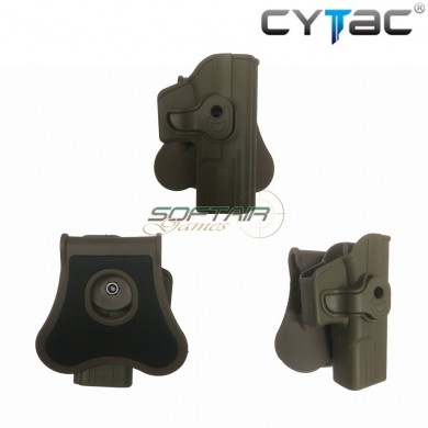 Concealable Rigid Right Holster Fde For Glock 19/23/32 Cytac (cy-g19g2-fde)