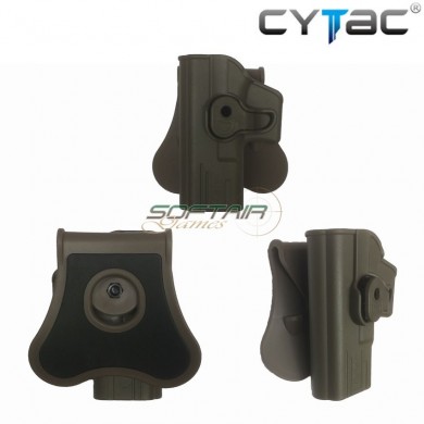 Concealable Rigid Leftb Holster Fde For Glock 19/23/32 Cytac (cy-g19lg2-fde)