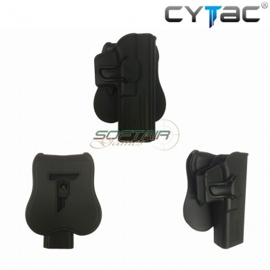 Concealable Rigid Right Holster Black For Glock 17/22/31 Cytac (cy-g17g2-bk)