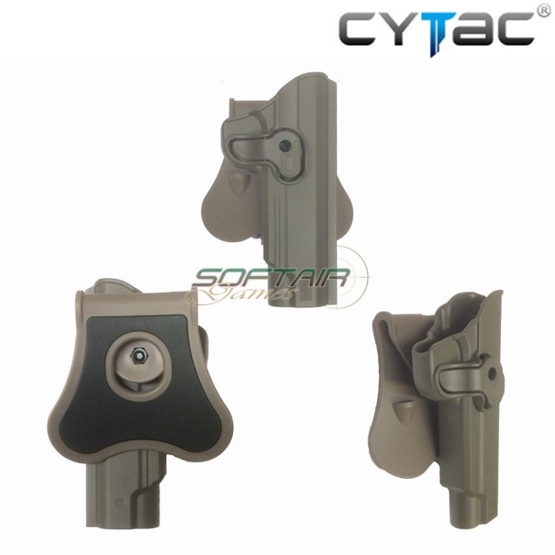 Rigid Right Tan Holster For Colt 1911-5 Cytac (cy-1911g2-de)