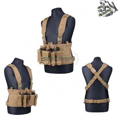 Scout Chest Rig Tactical Vest Coyote Frog Industries® (fi-009836-tan)