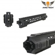 LC Rail Salient Style 12" W/jailbreak Black Per Aeg Amo-tech® (amt-r092-bk)
