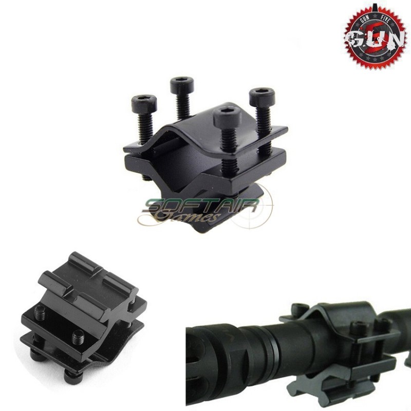 Butterfly Mount Per Canna Black Gun Five (gf-5455213) Butterfly Mount Per Canna Black Gun Five (gf-5455213)