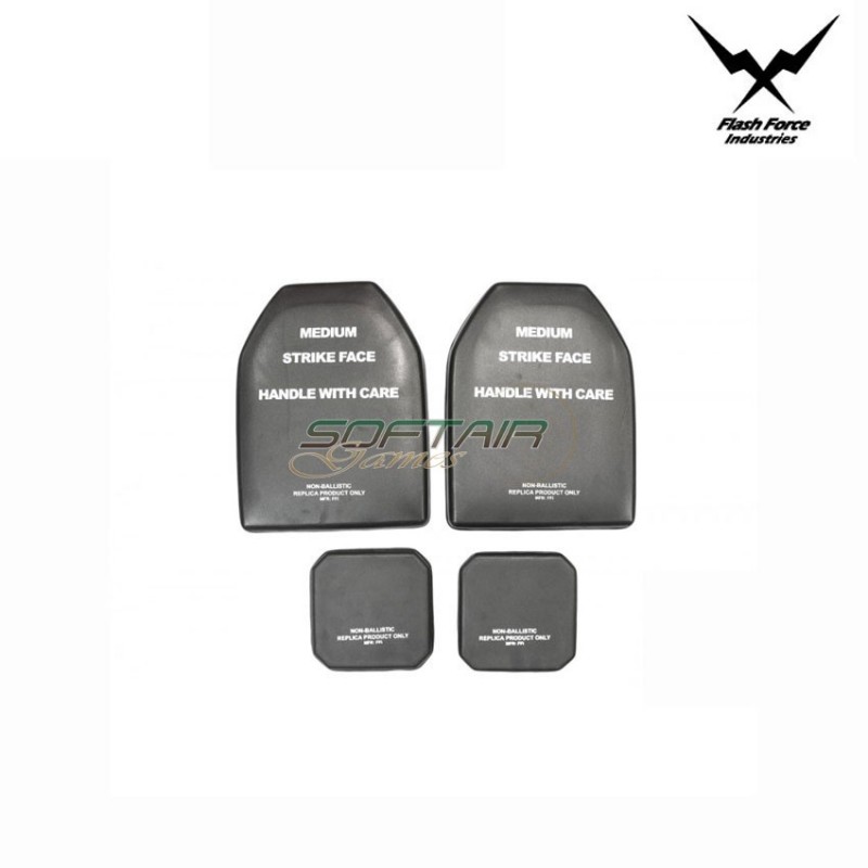 4 Set Black Dummy Plate Size M Flash Force Ind. (ffi-1061)