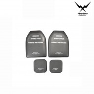 4 Set Black Dummy Plate Size M Flash Force Ind. (ffi-1061)