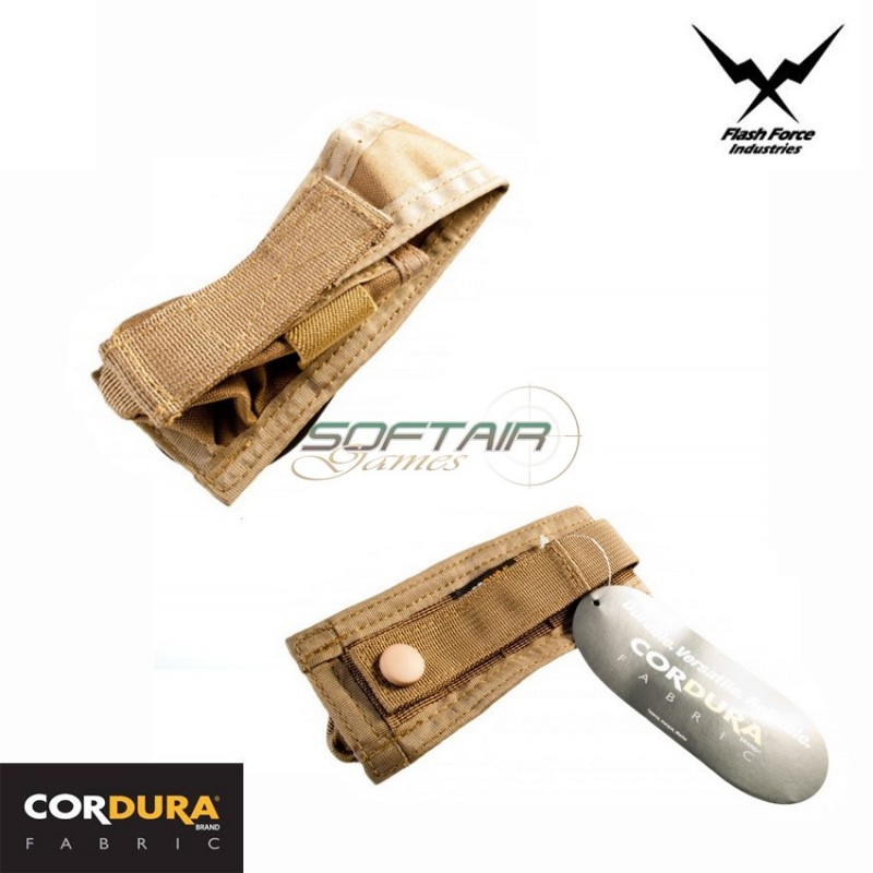 Tasca Singola Caricatore Pistola 9mm Coyote Brown Flash Force Ind. (ffi-1052)