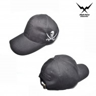 Baseball Cap Jolly Roger Navy Seals Black Flash Force Ind. (ffi-1014-bk)