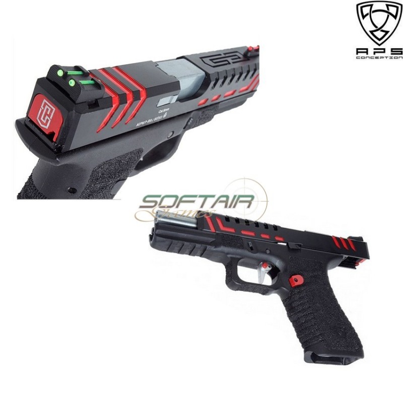 Pistola A Co2 Scorpion D-mod Dual Power Black Aps (aps-scorpion-c)
