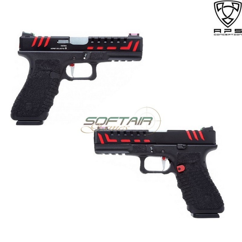 Pistola A Gas Scorpion D-mod Dual Power Black Aps (aps-scorpion-t)