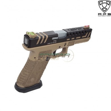 Co2 Pistol Scorpion D-mod Dual Power Dark Earth Aps (aps-scorpion-c-de)