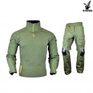 Complete Uniform Combat Warrior Green Leaf Js Tactical (jswar-v)