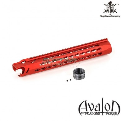 Leopard 13" Keymod Red Handguard Set Avalon Vfc (vf9-hgdlop13rd01)