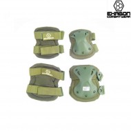 Set Ginocchiere E Gomitiere Defense Green Exagon (ex-pa3od)