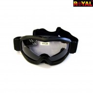 Maschera Tattica A Lente Smoke Type F Royal (yh28)