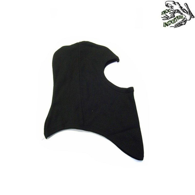 Passamontagna 1 Foro Black In Cotone Frog Industries (fi-dg07b)
