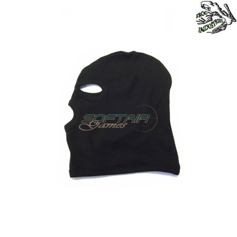Balaclava 3 Holes Black In Cotton Frog Industries (fi-dg06b)