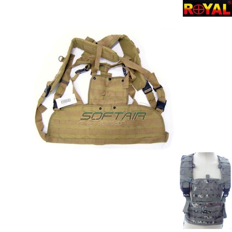 Tactical Molle Vest Front Panel Tan Royal (h7011tan) Tactical Molle Vest Front Panel Tan Royal (h7011tan)