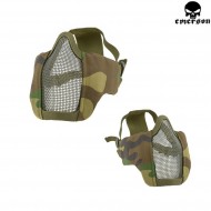 Pdw Half Face Protective Mesh Mask Woodland Emerson (em6644wd)