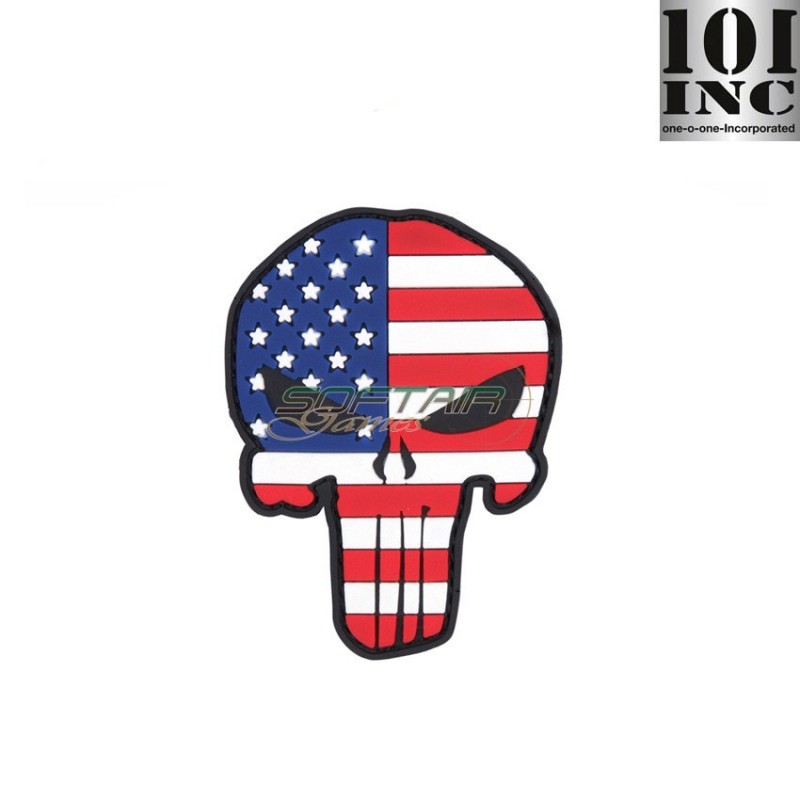Patch 3d Pvc Punisher Usa Color 101 Inc (inc-444130-5301)